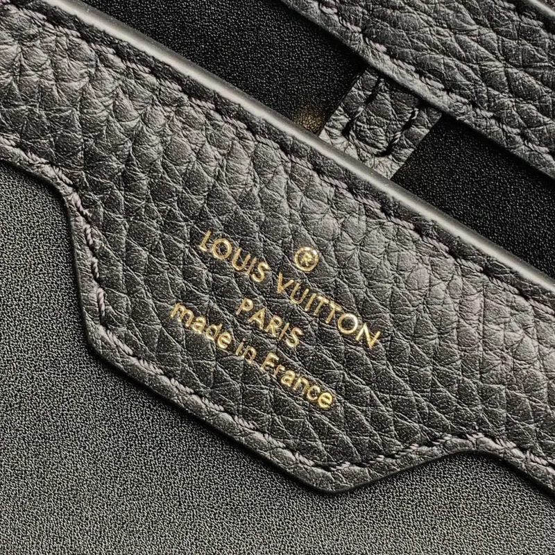LV M57518 Louis Vuitton Capucines MM Kabelka Černá a Červená