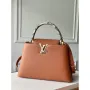 LV N97980 Louis Vuitton Capucines MM Taška Hnědá