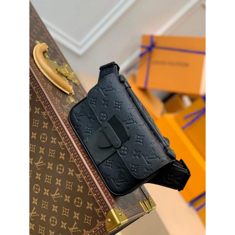 LV Louis Vuitton M58487 S Lock Sling Černá