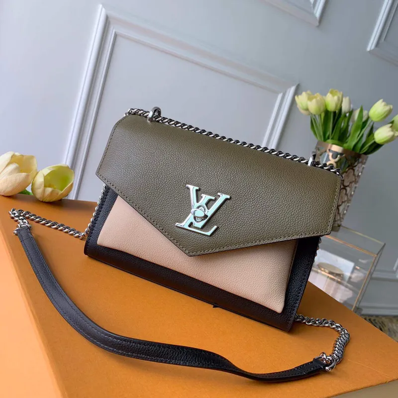 LV M56137 Louis Vuitton Mylockme Chain Bag tmavě zelená
