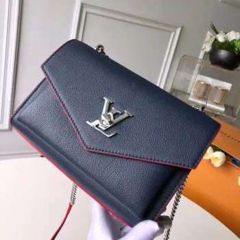 LV M56137 Louis Vuitton Mylockme Chain Bag Námořnická modrá