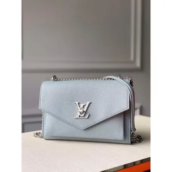 LV M56137 Louis Vuitton Mylockme Chain Bag Světle modrá