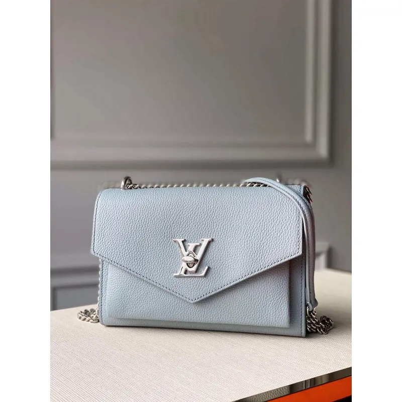 LV M56137 Louis Vuitton Mylockme Chain Bag Světle modrá