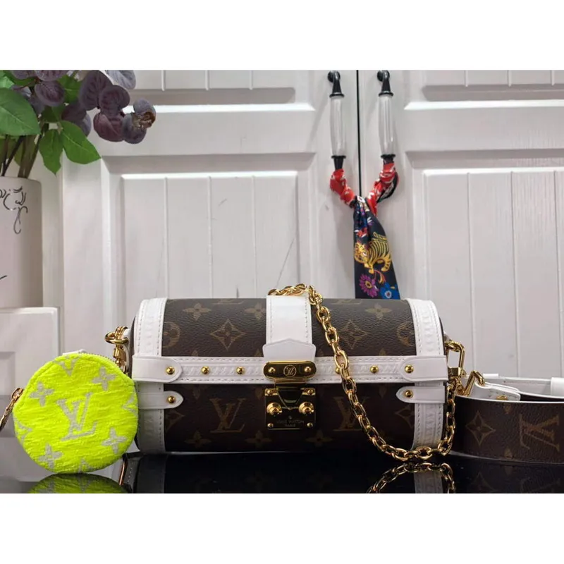 LV M81485 Louis Vuitton Papillon Trunk Kabelka Bílá