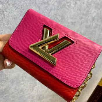 LV M59884 Louis Vuitton Twist MM Kabelka Červená