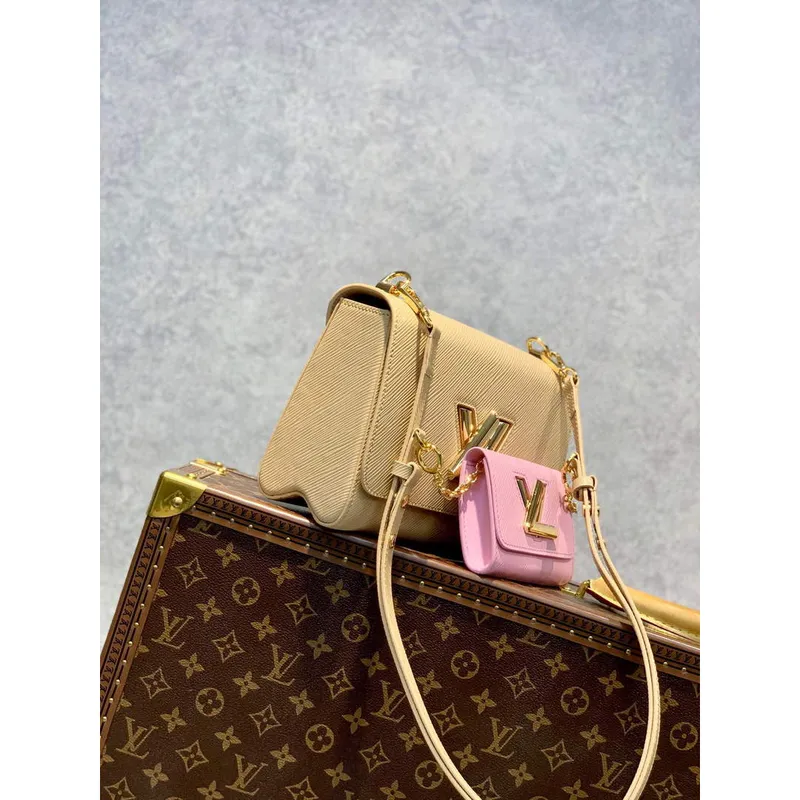 LV M59884 Louis Vuitton Twist MM Kabelka barva kůže