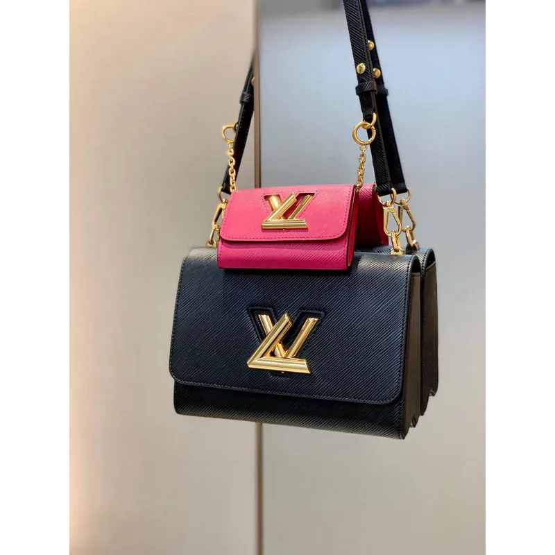 LV M59885 Louis Vuitton Twist MM Kabelka Černá