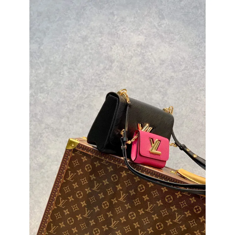 LV M59885 Louis Vuitton Twist MM Kabelka Černá