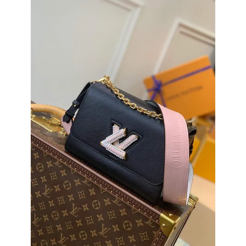 LV M57667 Louis Vuitton Twist MM Epi Kabelka M57666 M57669 Černá