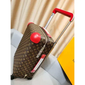 LV M23203 Louis Vuitton Horizon 55 Monogram plátno M23202 Červená
