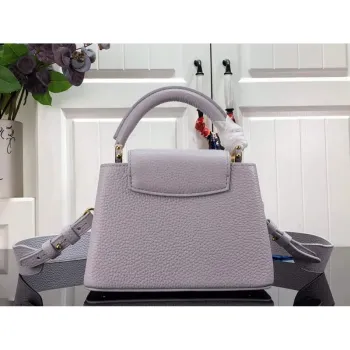 LV M56071 Louis Vuitton Capucines Mini Kabelka Taro Purple