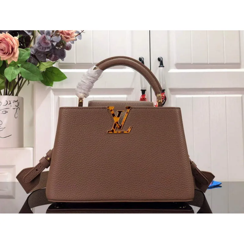 LV M59066 Louis Vuitton Capucines BB Kabelka Světle Hnědá