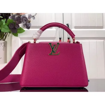 LV M59066 Louis Vuitton Capucines BB Kabelka Hluboká Růžová