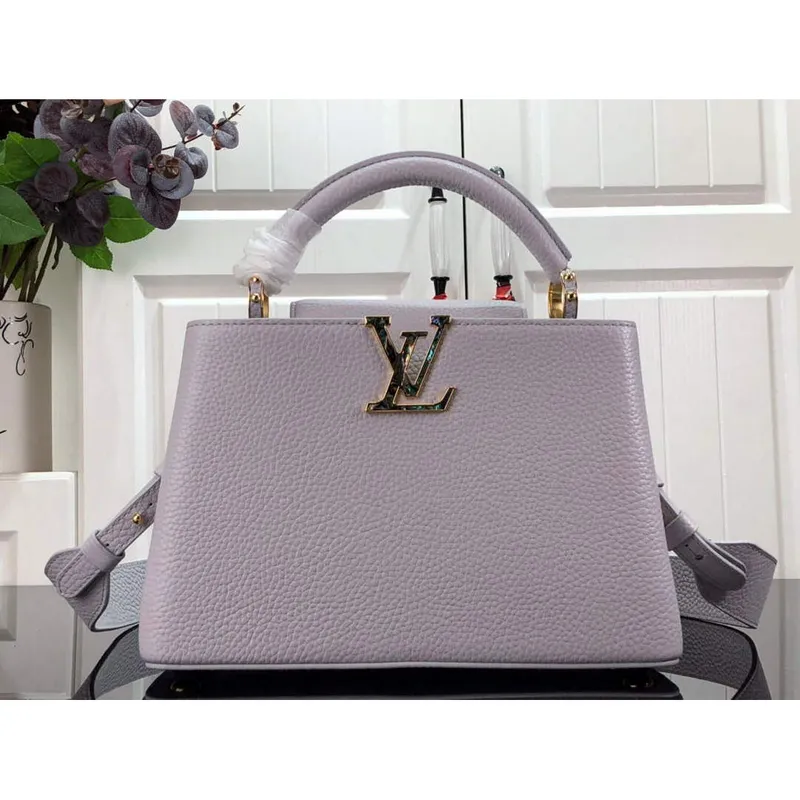 LV M59066 Louis Vuitton Capucines BB Kabelka Taro Purple