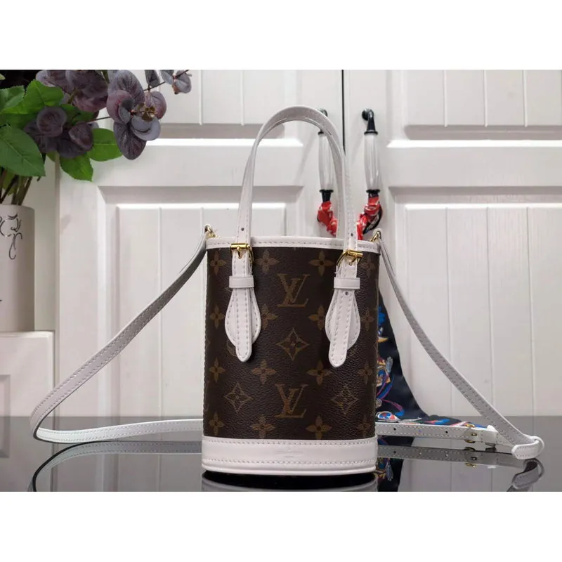 LV M81489 Louis Vuitton Nano Bucket Bag monogram