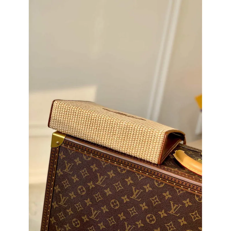 LV M81366 Louis Vuitton Toaletní taška na řetízku Hnědá