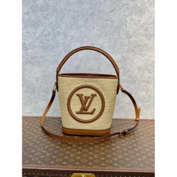 LV M59962 Louis Vuitton Petit Bucket Bag karamelově hnědá