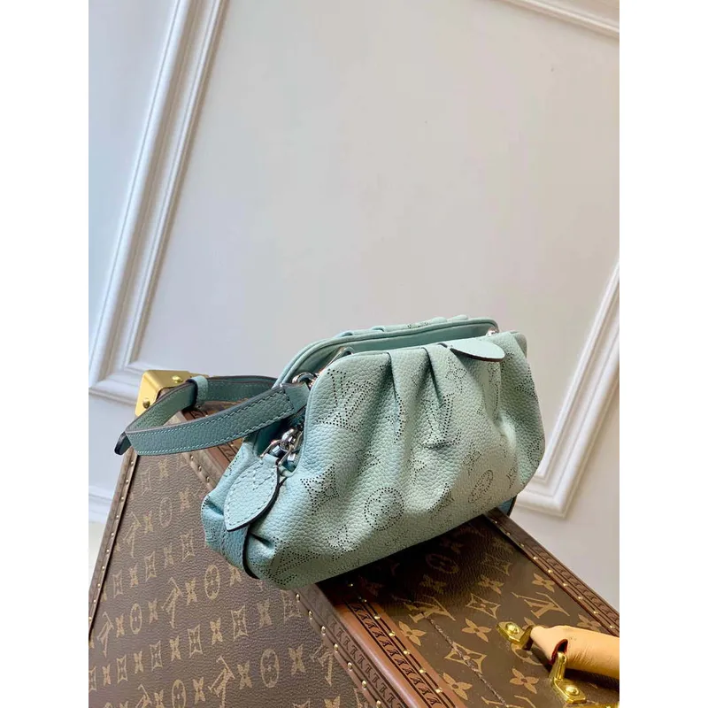 LV M80094 Louis Vuitton Scala Mini Pouch Bag M80092 Modrá