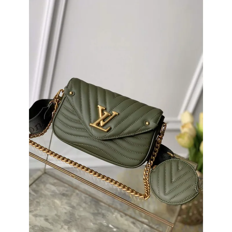 LV M56471 Louis Vuitton New Wave Multi Pochette Kůže M56461 Zelená
