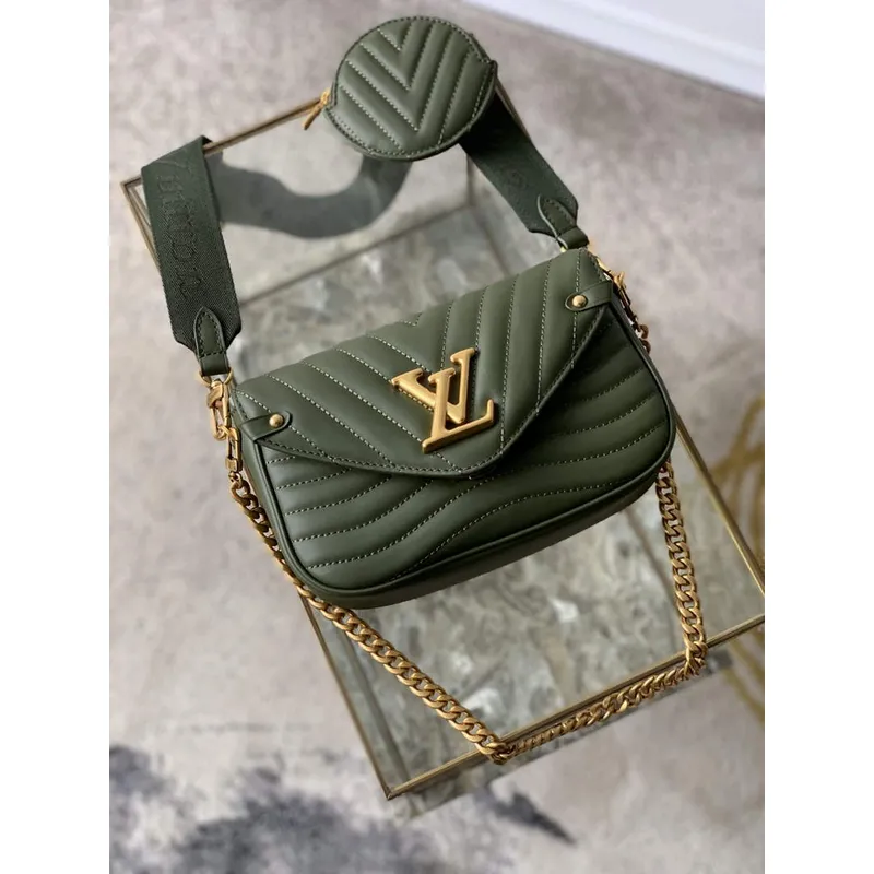 LV M56471 Louis Vuitton New Wave Multi Pochette Kůže M56461 Zelená