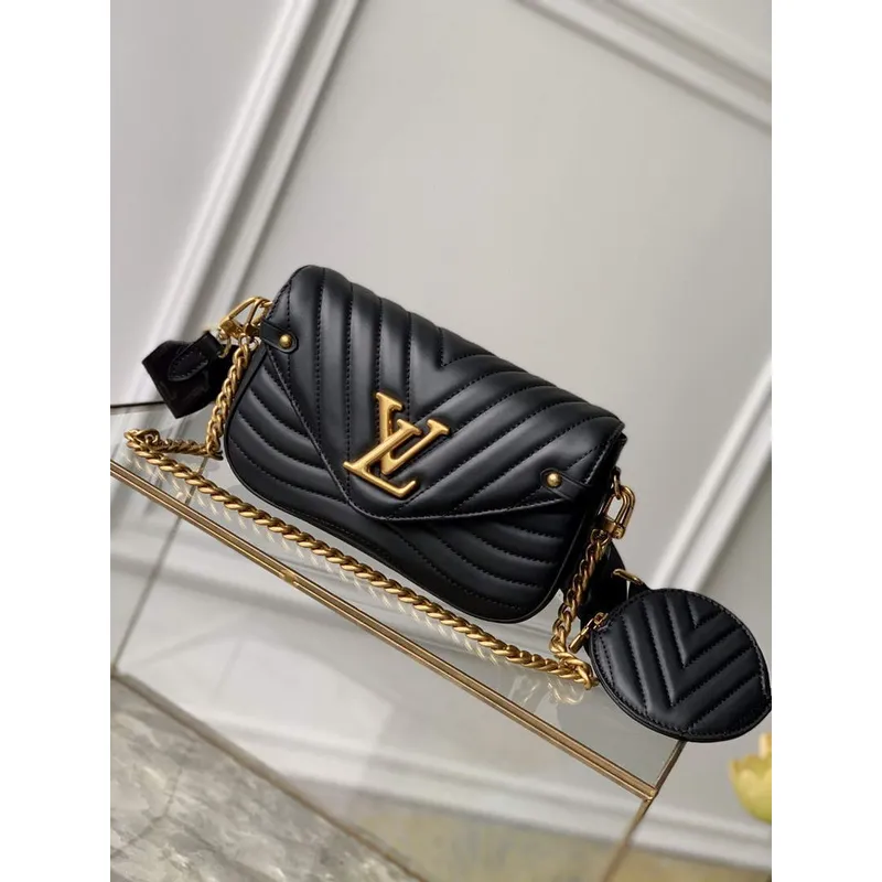 LV M56461 Louis Vuitton New Wave Multi Pochette Kůže M58941 Černá