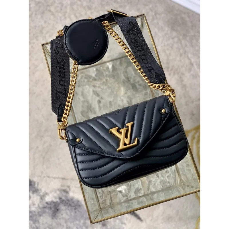 LV M56461 Louis Vuitton New Wave Multi Pochette Kůže M58941 Černá