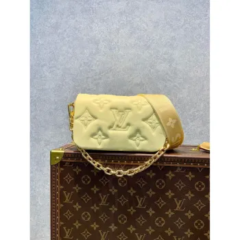 LV M81400 Peněženka Louis Vuitton na popruhu Bubblegram Banane Žlutá