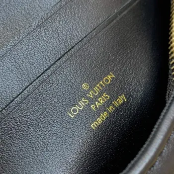 LV M81398 Peněženka Louis Vuitton na popruhu Bubblegram Černá