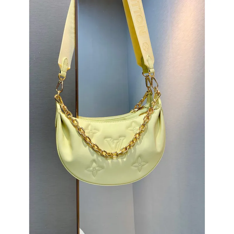 LV M59823 Louis Vuitton Taška Over The Moon Banánově žlutá
