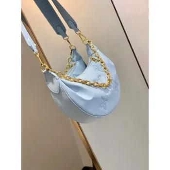 LV M59825 Louis Vuitton Taška Over The Moon Ledový modrý