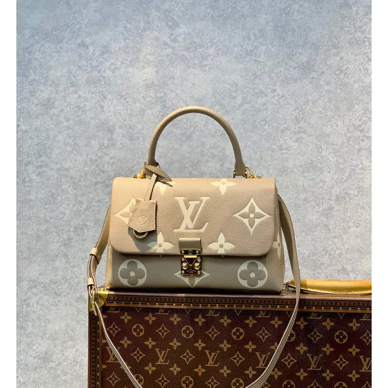 LV M46041 Louis Vuitton Madeleine MM Kabelka Embossed Grained Cowhide Kůže
