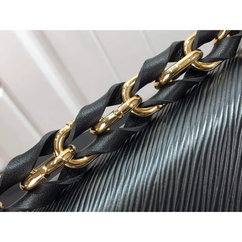 LV M53754 Louis Vuitton Twist MM Epi zrnitá hovězí kůže černá