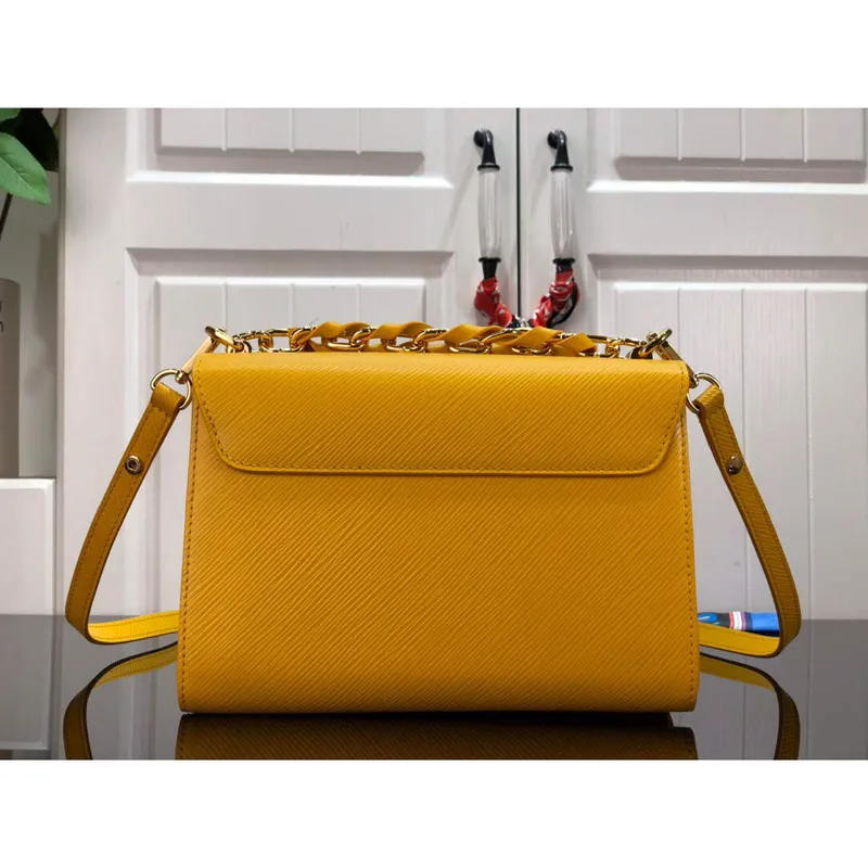 LV M53754 Louis Vuitton Twist MM Epi zrnitá hovězí kůže žlutá