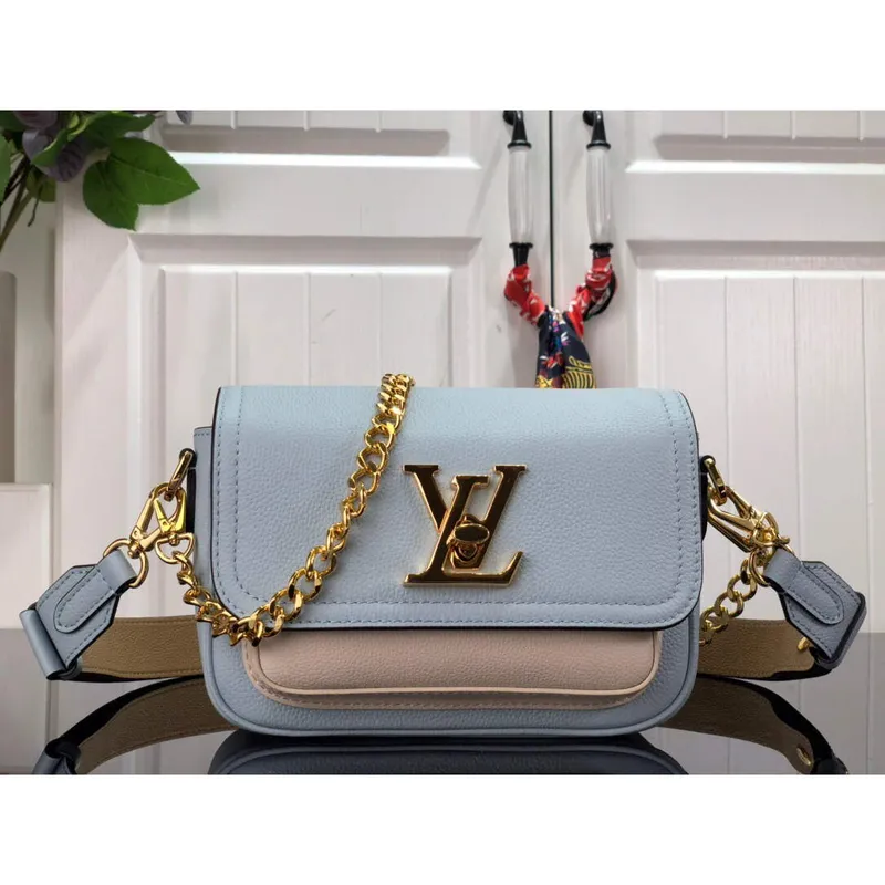 LV M59984 Louis Vuitton Lockme Tender Modrá