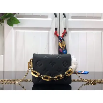 LV M81127 Louis Vuitton Pásková taška Coussin M81125 Černá