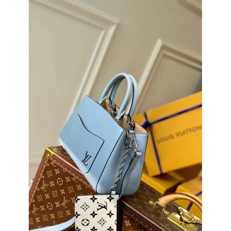 LV M59950 Louis Vuitton Marelle Tote BB Modrá