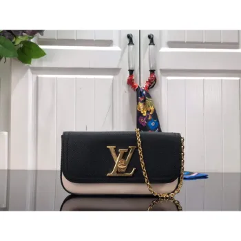 LV M80898 Louis Vuitton Lockme Pouch Černá