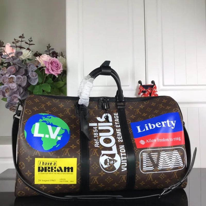 LV N44642 Louis Vuitton Keepall 50B Cestovní taška Monogram