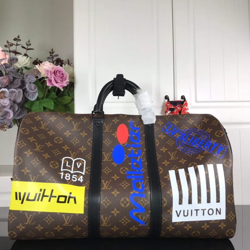 LV N44642 Louis Vuitton Keepall 50B Cestovní taška Monogram