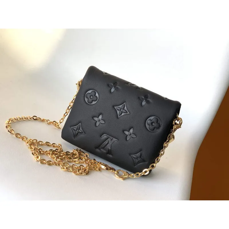 Louis Vuitton M81125 Pásková taška Coussin LV M81127 Taška Monogram Černá