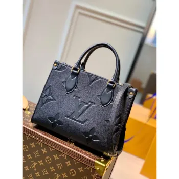 LV M45653 Louis Vuitton Onthego Pm Taška M45779 kůže Černá