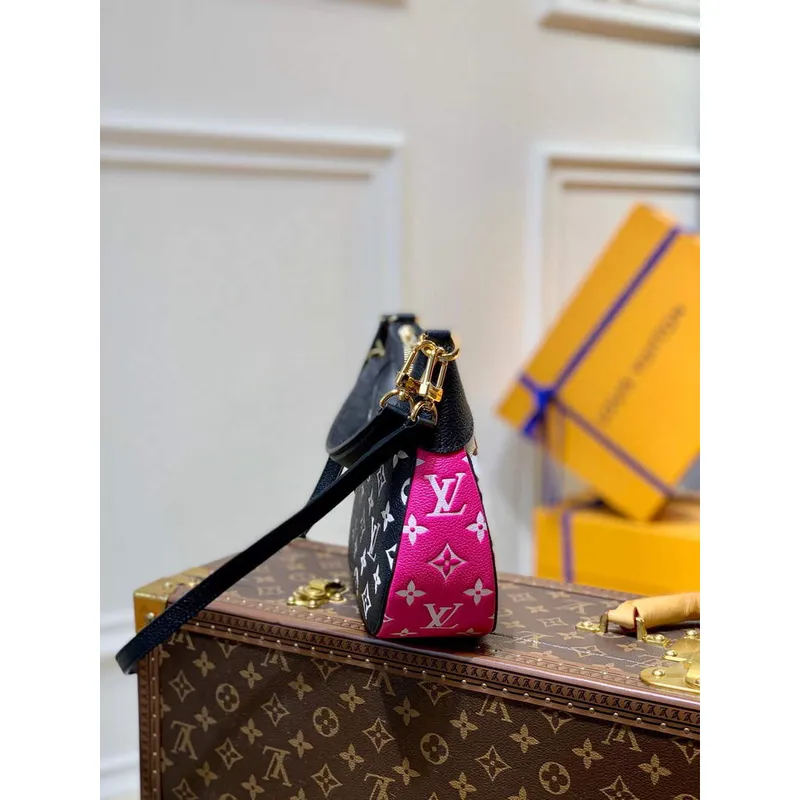 LV M46091 Louis Vuitton Bagatelle BB Taška Černá Bílá