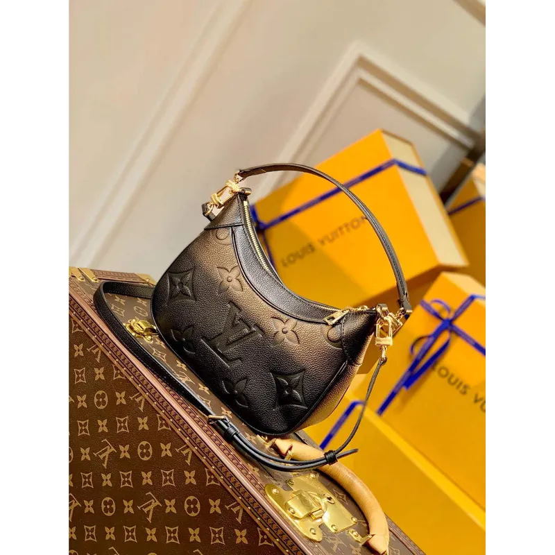 LV M46002 Louis Vuitton Bagatelle Mini Hobo Kabelka Černá