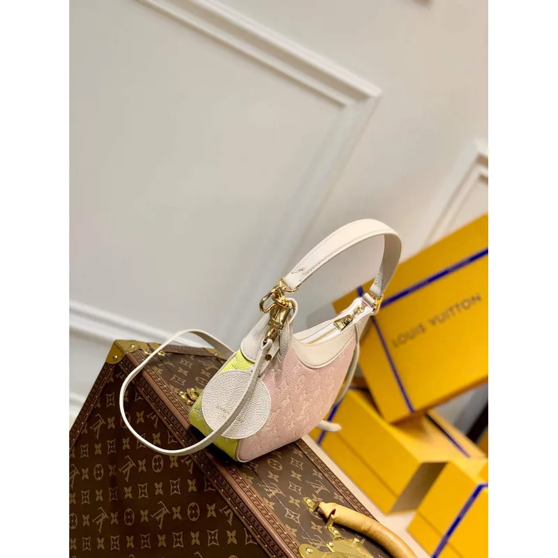 LV M46113 Louis Vuitton Bagatelle BB Taška M46091 Růžová