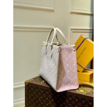 LV M46128 Louis Vuitton Onthego MM Taška M46060 Růžová