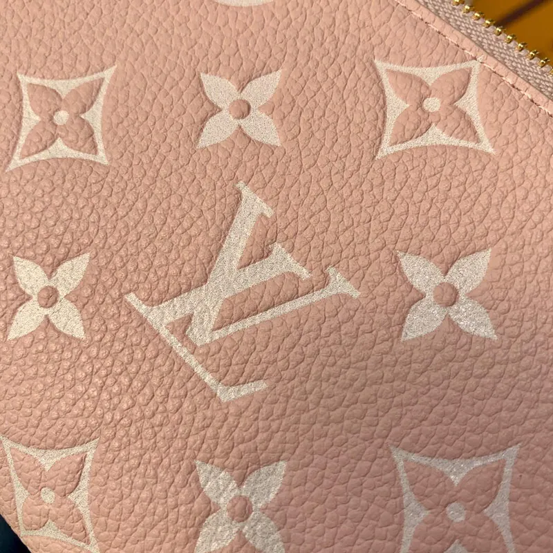LV M81279 Louis Vuitton Zippy Wallet M81280 Růžová