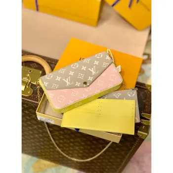 LV M81359 Louis Vuitton Felicie Pochette Taška Růžová