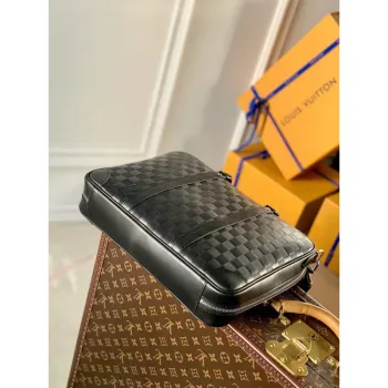 LV N45288 Louis Vuitton Sirius Aktovka Černá