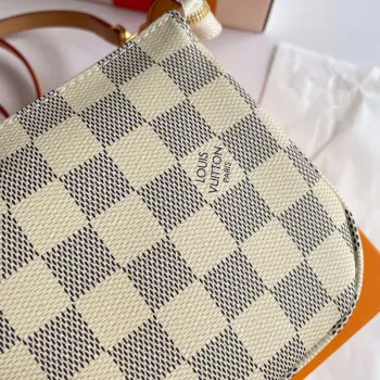 LV N41207 Louis Vuitton Pochette Accessoires Damier azur plátno