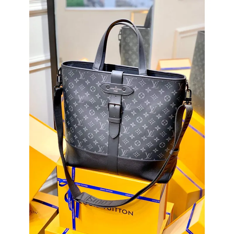 LV M45914 Louis Vuitton Saumur Tote Černá
